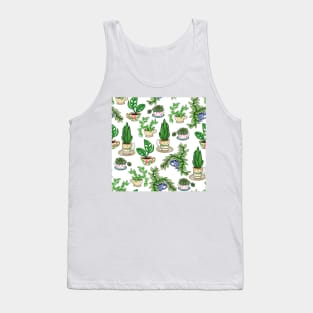 Teacup Plants Pattern Tank Top